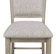 Crownmark Set of 2 Fulton Counter Height Chairs White Oak