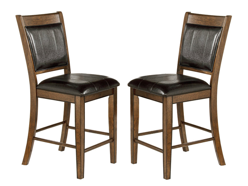 Set of 2 Fulton Counter Height Chairs White