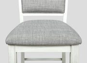 Crownmark Set of 2 Fulton Counter Height Chairs White