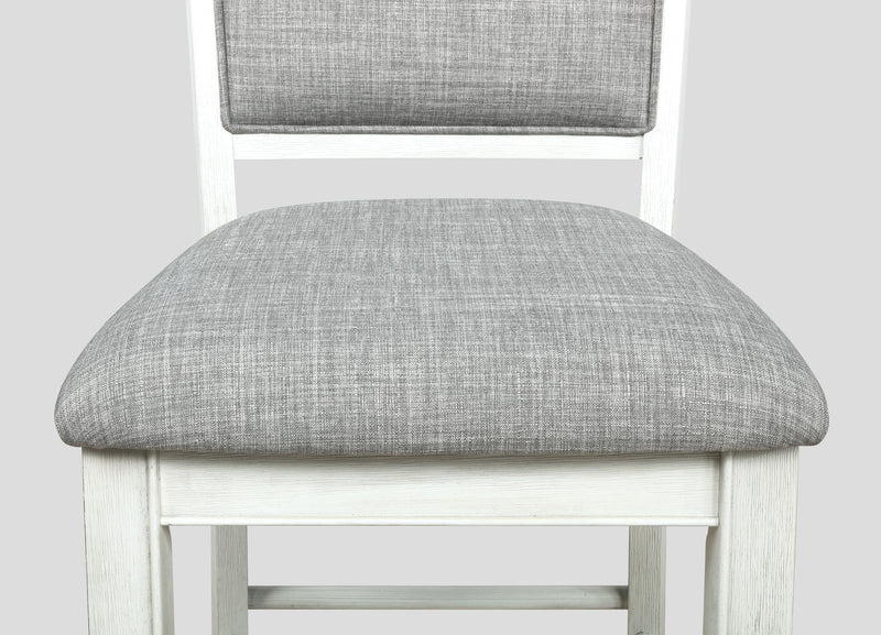 Crownmark Set of 2 Fulton Counter Height Chairs White