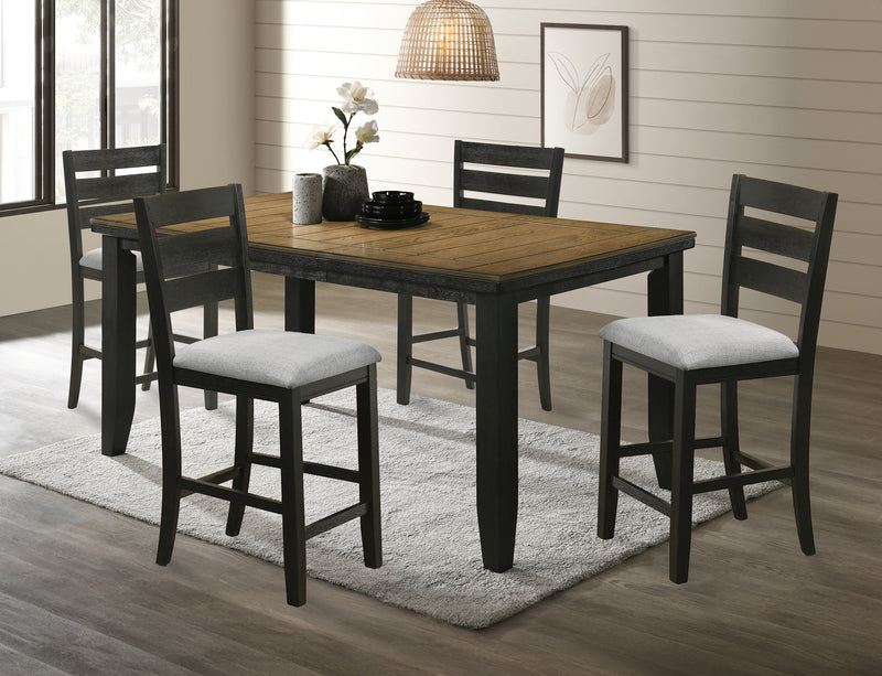 Bardstown Dining Set Wheat Charcoal Counter
