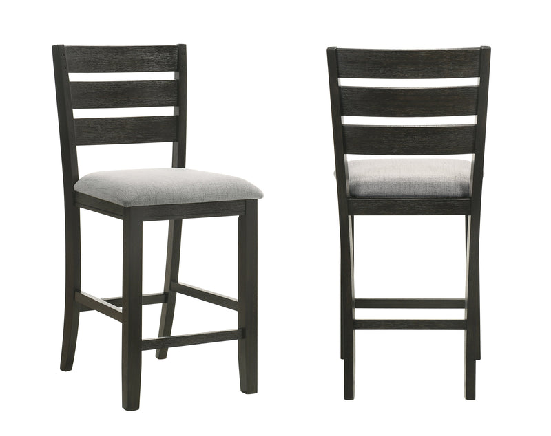 Set of 2 Bardstown Counter Chairs Wheat Charcoal
