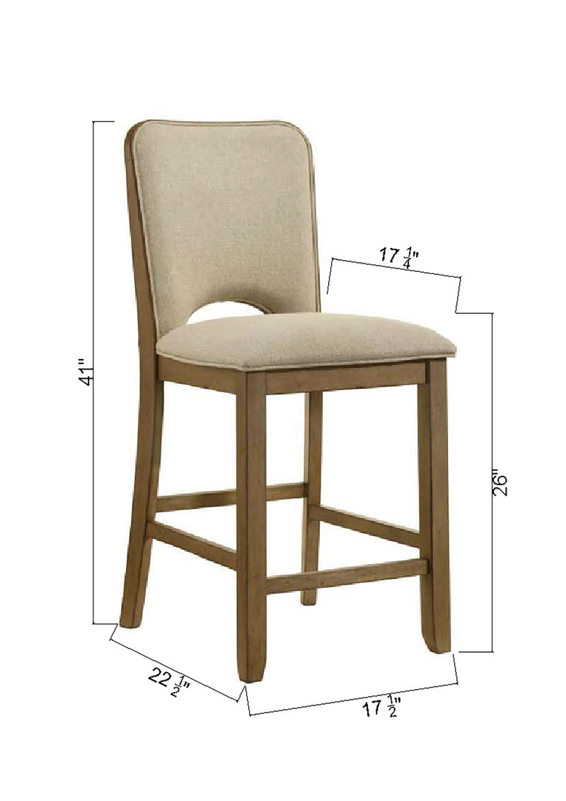 Set of 2 Cockrell Counter Height Chairs