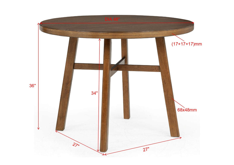 Blanche Round Counter Height Table Brown