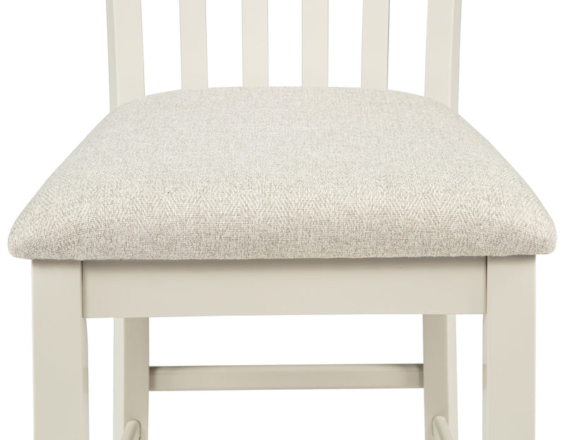 Brody 5-Pc Counter Height Table Set White/Brown