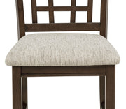 Crownmark Set of 2 Hartwell Counter Height Chairs Brown