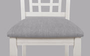 Crownmark Set of 2 Hartwell Counter Height Chairs Chalk Grey