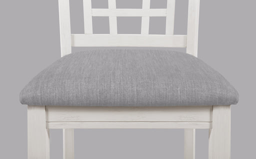 Crownmark Set of 2 Hartwell Counter Height Chairs Chalk Grey