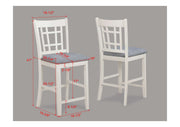 Crownmark Set of 2 Hartwell Counter Height Chairs Chalk Grey