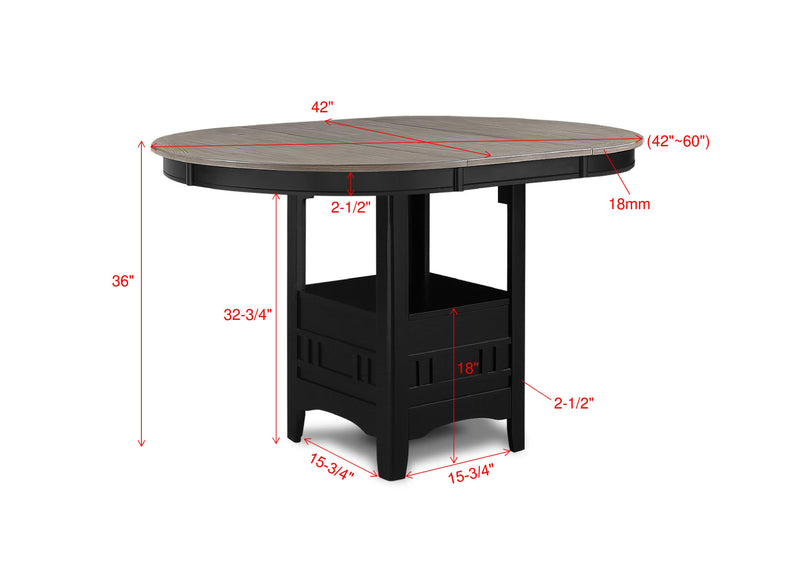 Hartwell Counter Height - Light Grey