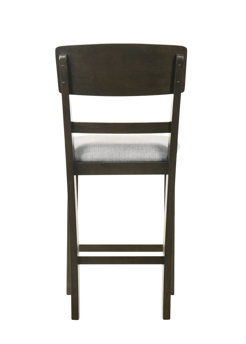 Oakly Dining Set- w/ Lazy Susan Baked Brown