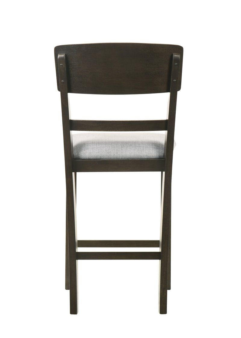 Crownmark Set of 2 Oakly Counter Height Chairs
