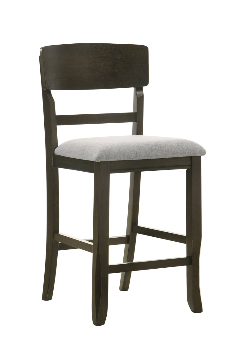 Crownmark Set of 2 Oakly Counter Height Chairs