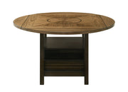 Crownmark Oakly Dining Set- w/ Lazy Susan Baked Brown