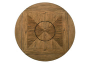 Crownmark Oakly Dining Set- w/ Lazy Susan Baked Brown
