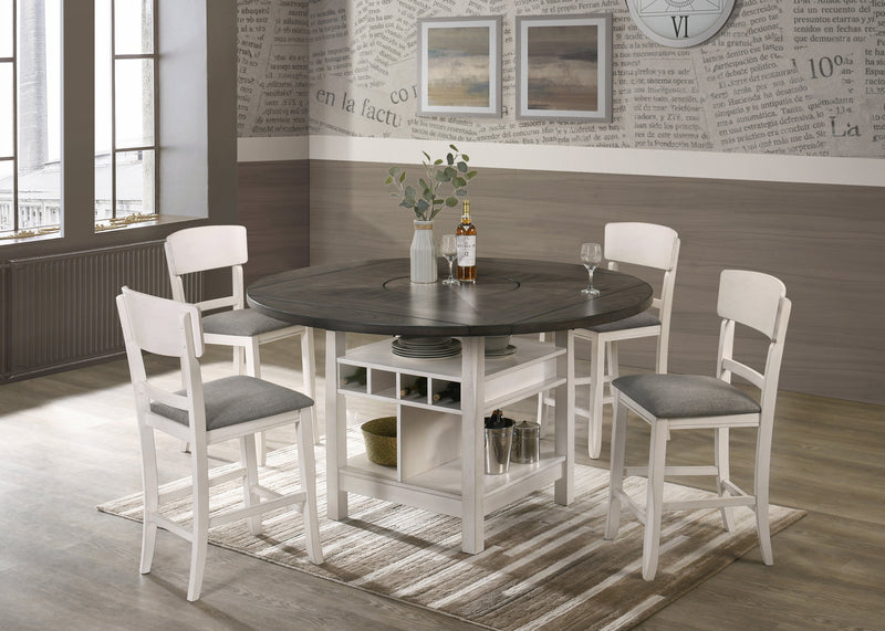 Conner Chalk Grey Counter Height Set