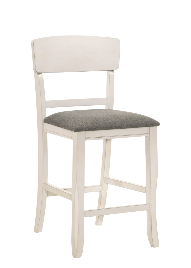 Set of 2 Conner Chalk Grey Counter Height Chairs