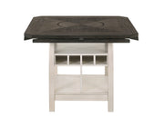 Crownmark Conner Chalk Grey Counter Height Table