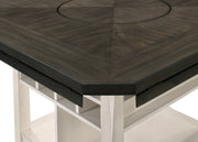 Crownmark Conner Chalk Grey Counter Height Table