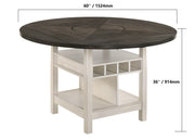 Crownmark Conner Counter Height - Chalk Grey