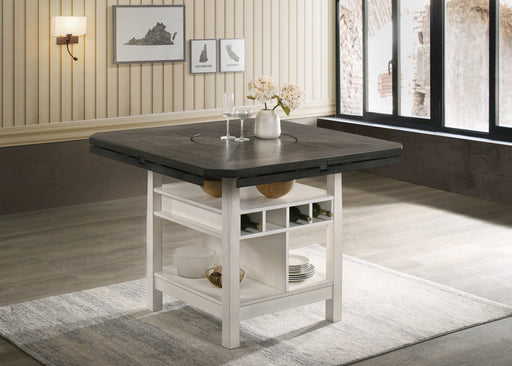 Crownmark Conner Chalk Grey Counter Height Table