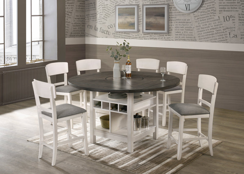 Crownmark Conner Counter Height - Chalk Grey
