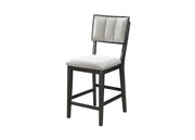 Crownmark Set of 2 Cline Counter Height Chairs - Light Grey