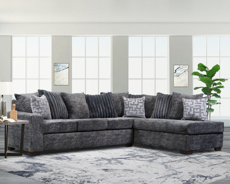 Galactic Sectional - Charcoal