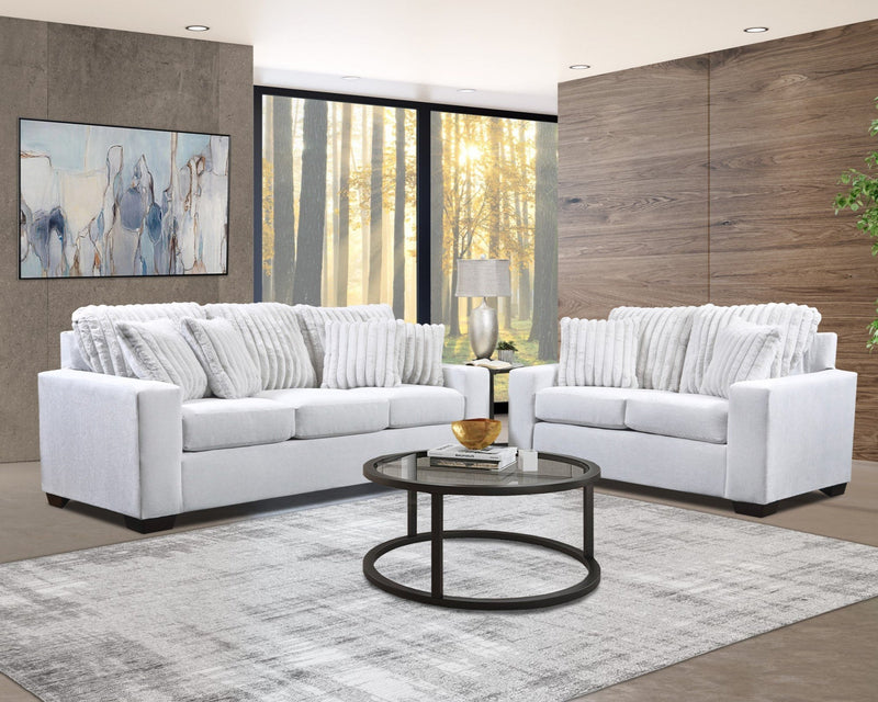 Dexter Newsprint Sofa & Loveseat - Grey