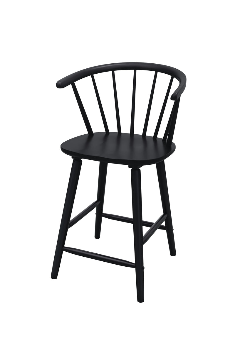 Set of 2 Janna Counter Height Stools - Black