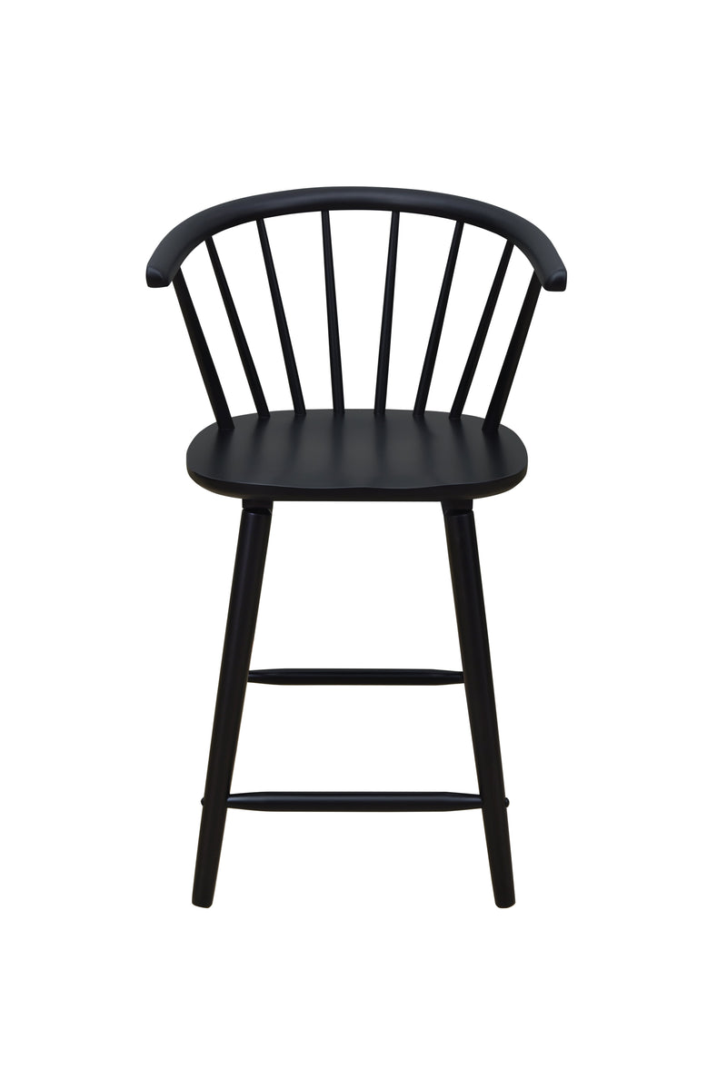 Set of 2 Janna Counter Height Stools - Black