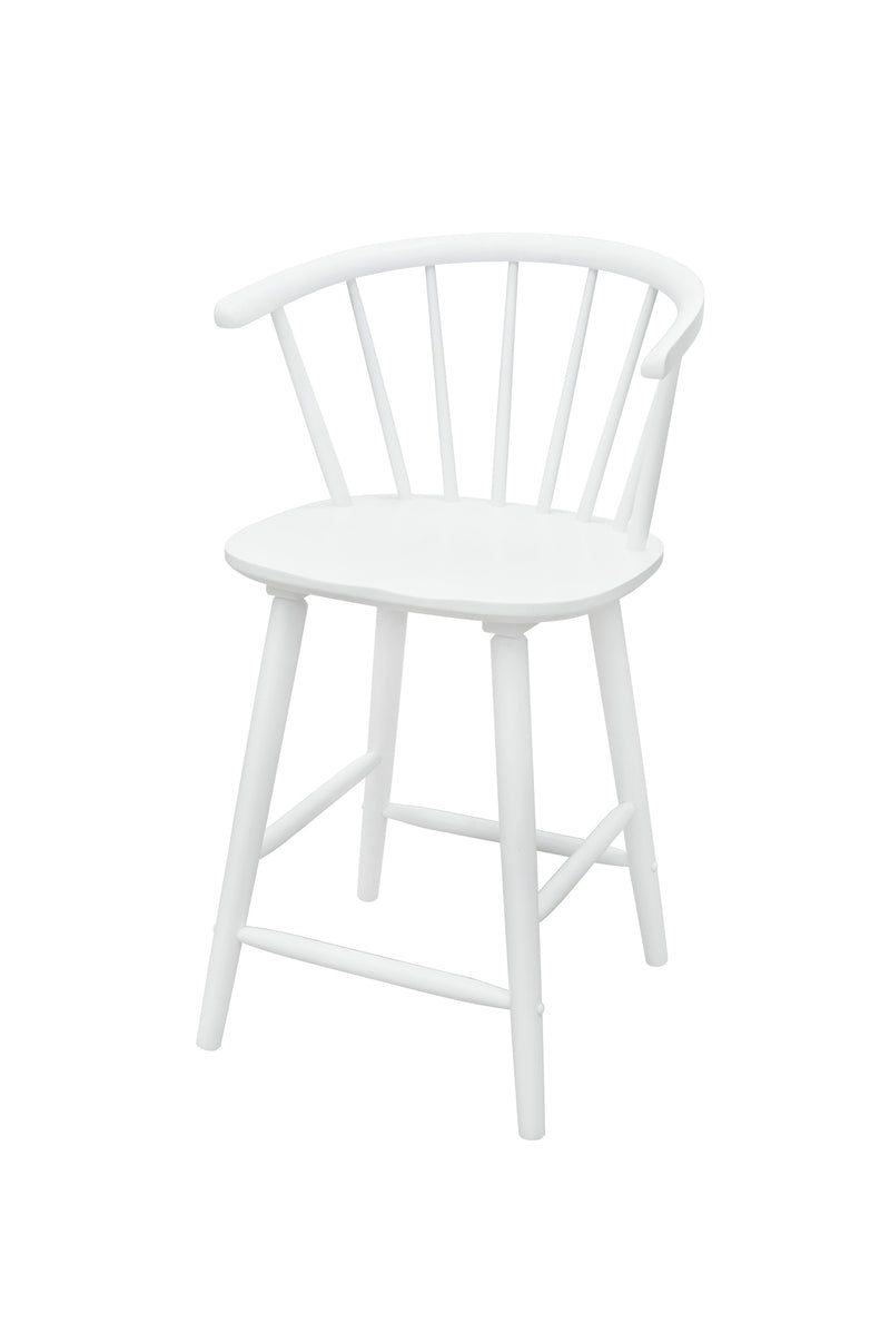 Set of 2 Janna Counter Height Stools - White