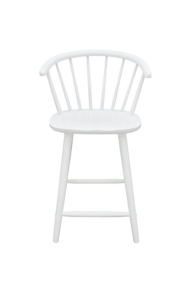 Set of 2 Janna Counter Height Stools - White