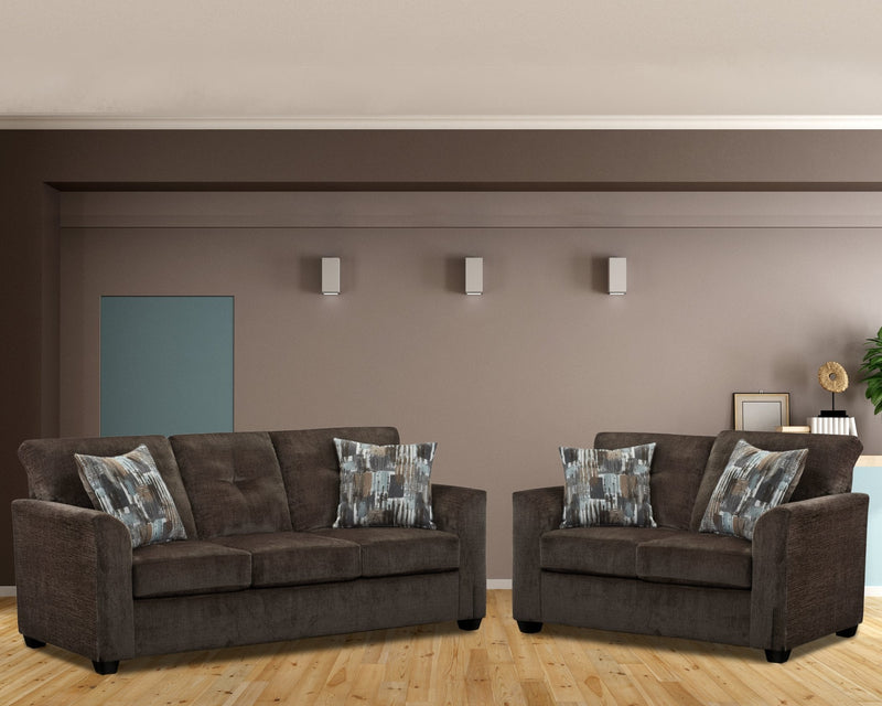 Gerald Sofa & Loveseat - Chocolate
