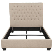 Chloe Upholstered Full Panel Bed Oatmeal - detail 4