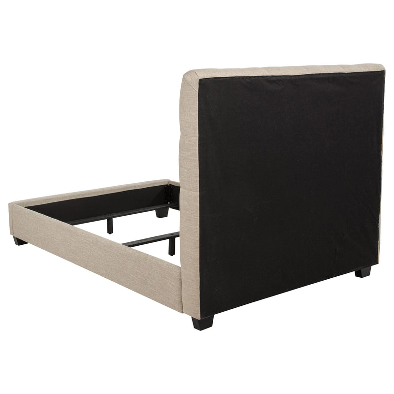 Chloe Upholstered Full Panel Bed Oatmeal - detail 5