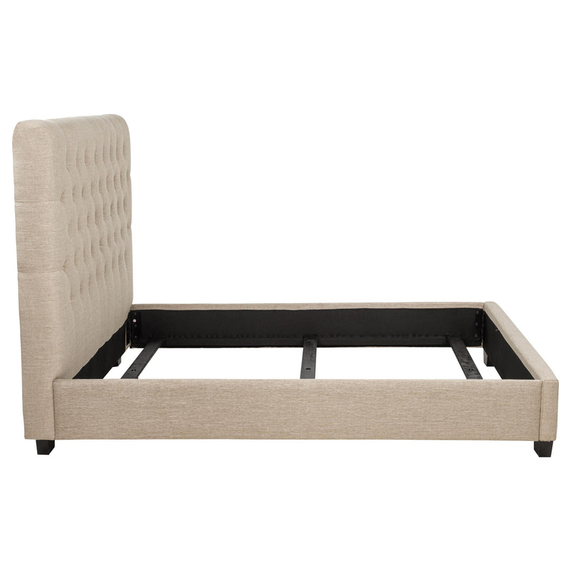 Chloe Upholstered Full Panel Bed Oatmeal - detail 6