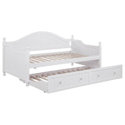 Julie Ann Wood Twin Daybed with Trundle White - alternate view