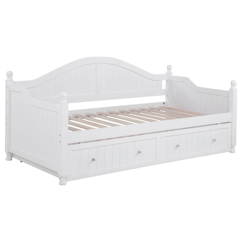 Julie Ann Wood Twin Daybed with Trundle White - detail 3
