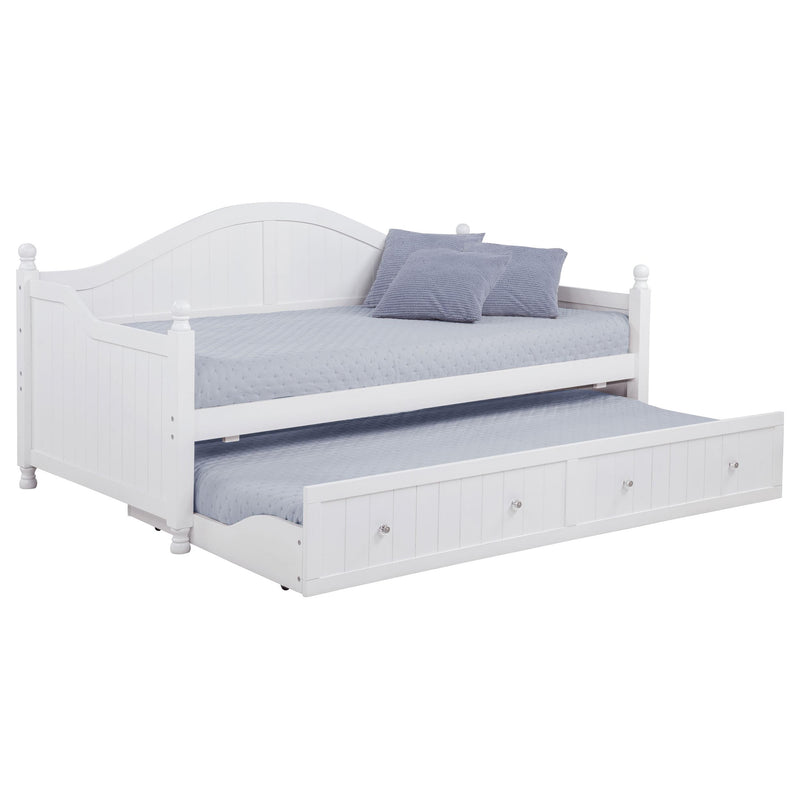 Julie Ann Wood Twin Daybed with Trundle White - detail 4