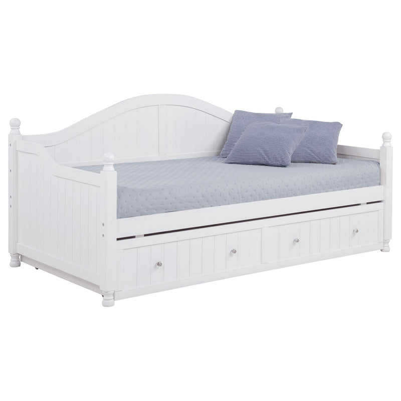Julie Ann Wood Twin Daybed with Trundle White - detail 5