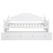 Julie Ann Wood Twin Daybed with Trundle White - detail 6