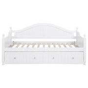 Julie Ann Wood Twin Daybed with Trundle White - detail 7