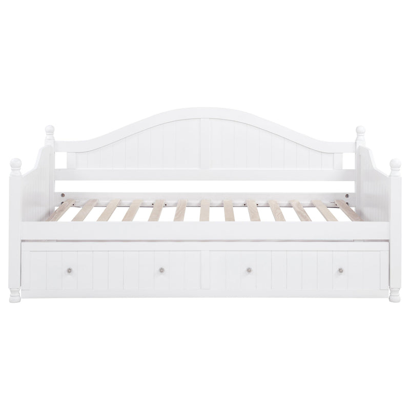 Julie Ann Wood Twin Daybed with Trundle White - detail 7