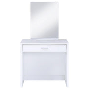 Harvey Vanity Set with Lift-Top Stool White - detail 6