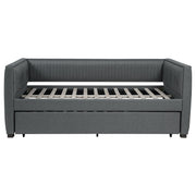 Brodie Upholstered Twin Daybed with Trundle Grey - detail 4
