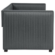 Brodie Upholstered Twin Daybed with Trundle Grey - detail 6