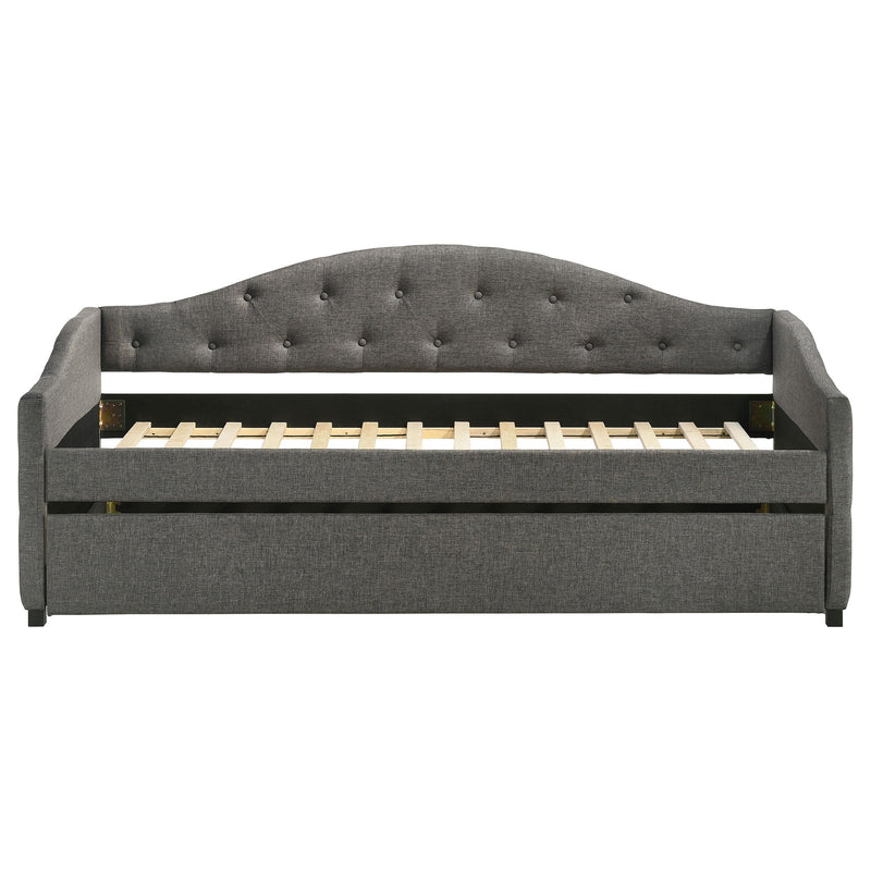 Sadie Upholstered Twin Daybed with Trundle Grey - detail 4
