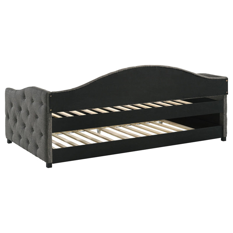 Sadie Upholstered Twin Daybed with Trundle Grey - detail 5