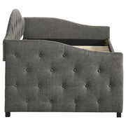 Sadie Upholstered Twin Daybed with Trundle Grey - detail 6